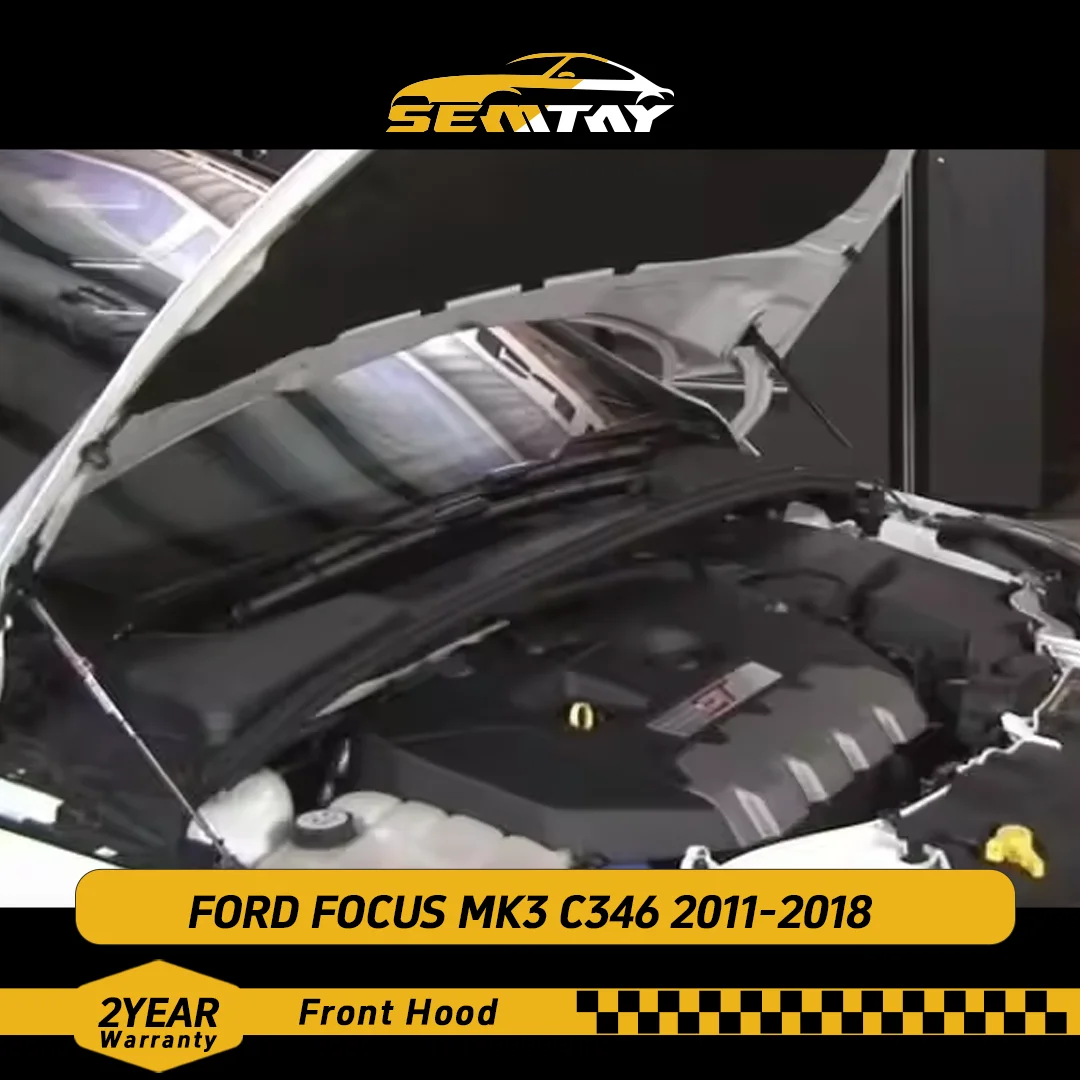 دعامات غطاء محرك السيارة SEMTAY متوافقة مع FORD FOCUS MK3 C346 2011-2018 غطاء محرك السيارة يدعم مثبط الصدمات الربيعية
