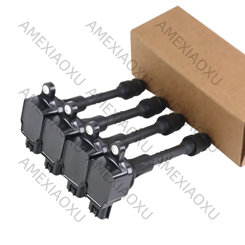 

4PCS 22448 6N015 Ignition Coil For Nissan Sentra Almera N16 Primera P11 P12 1.6 1.8 AIC-4004G 224486N010 224486N011 224486N012 A