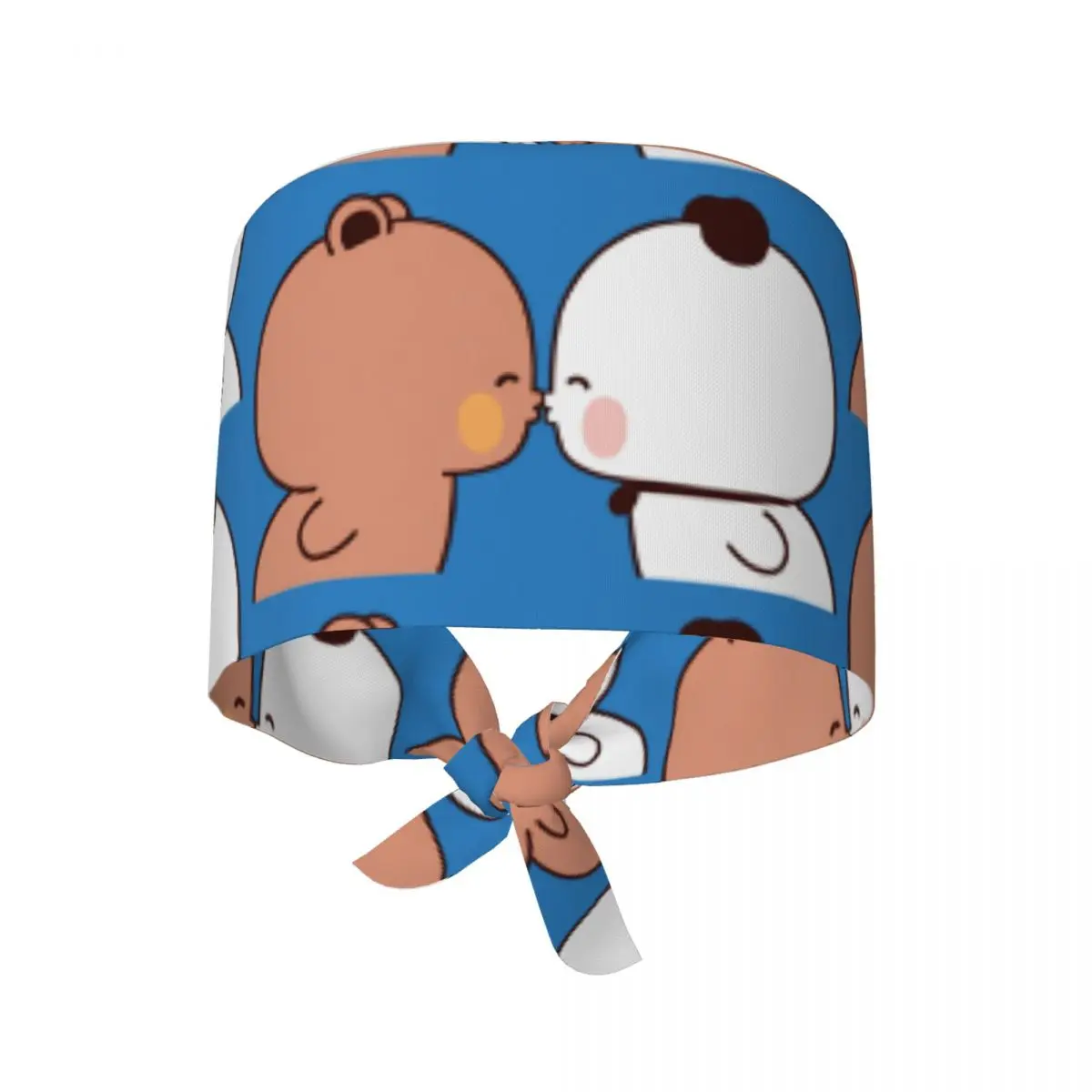 Czapki medyczne Dudu Bubu, czepki do scrubów dla mężczyzn i kobiet, regulowane czapki pielęgniarskie z motywem całowania, nowatorskie czapki robocze dla osób z długimi włosami