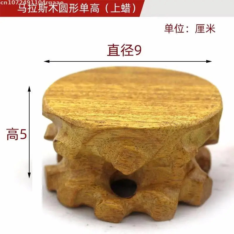 Wooden Standing Flower Miniature Base Coffee Tea Sets Pedestal Figures Case Stand Vase Flower Pot Rack Bonsai Plant Shelf