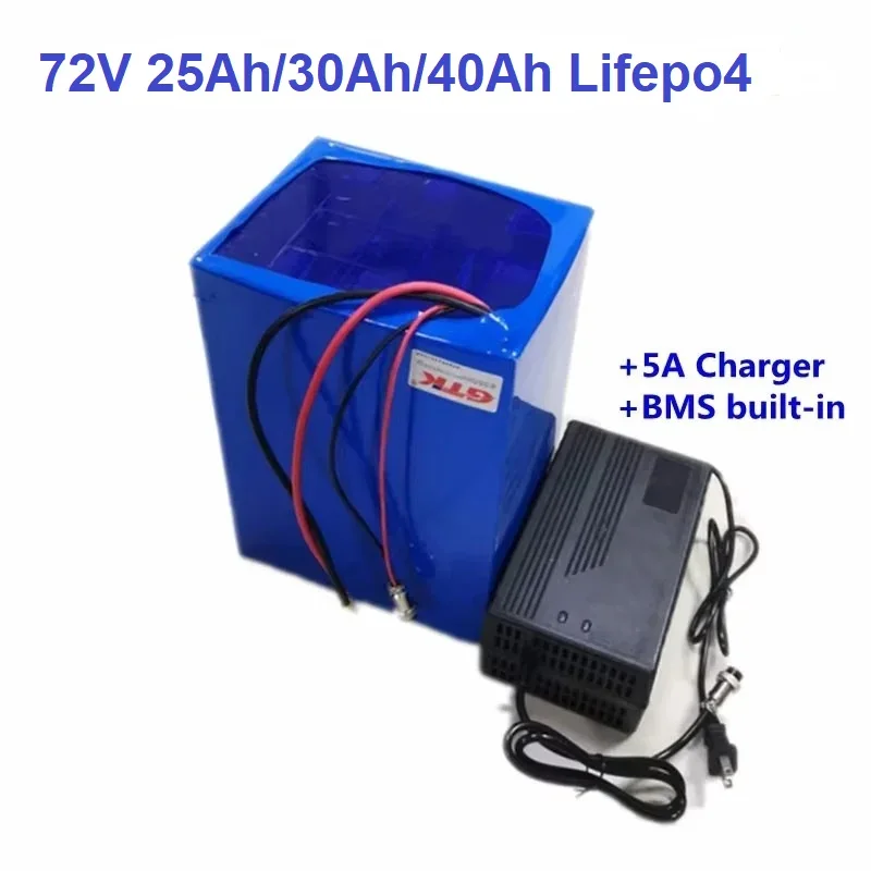 GTK 72V 25Ah 30Ah 40Ah Lifepo4 بطارية ليثيوم BMS 24S ل 3000W 5000W 6000W EV موثوقة احتياطية إمدادات الطاقة الصناعية Au #1