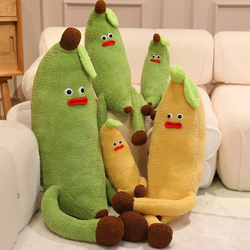 110 cm Creatieve Enorme Grappige Vleugel Banaan Pluche Kussen Speelgoed Anime Gevulde Planten Fruit Knuffels Pop Leuke Zachte Kinderen Meisjes speelgoed Geschenken