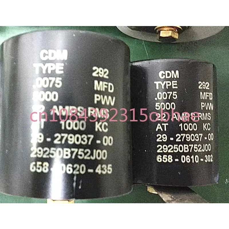 Mica Capacitance Type 292 .0075 MfD 5000 PWV 29250b752jo0 7500pf