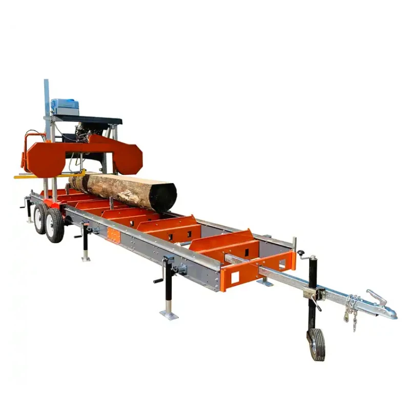 Factory Sale Wood Working Machinery Big Log Portable Diesel Horizontal Wood Cutting Band Sawmill Machine