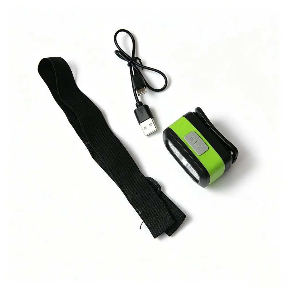 Lightweight for solar Powered Headlamp with Wave Activation for Camping Night Cycling Fishing Patrol and Outdoor Exploration