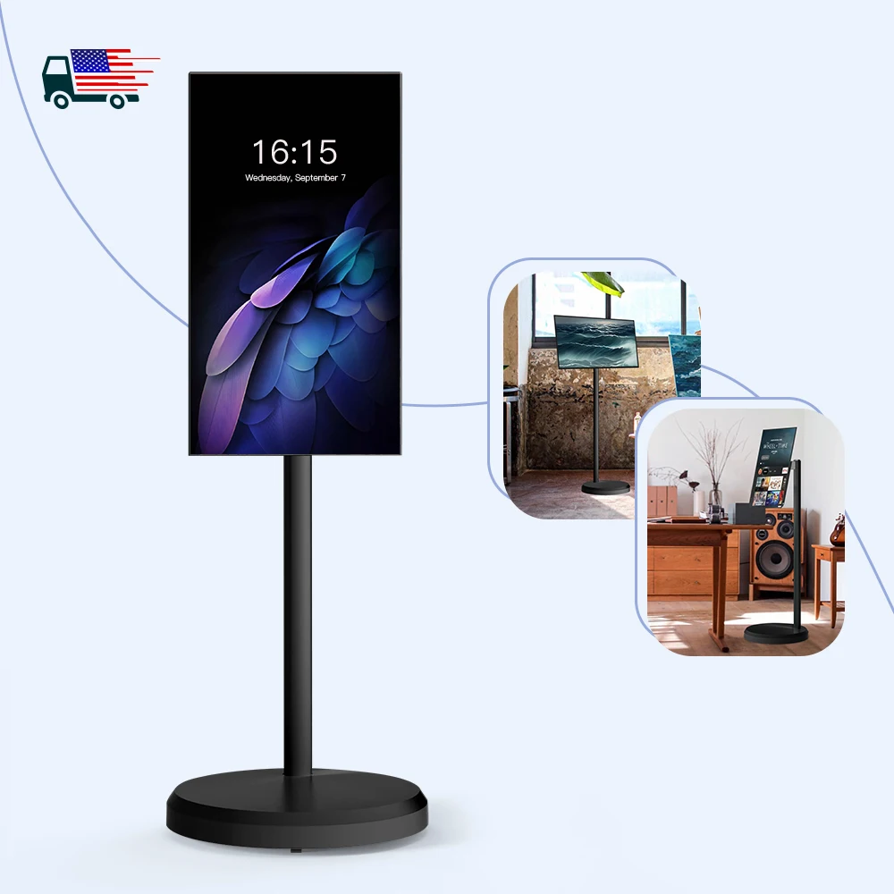 

21,5-дюймовый домашний развлекательный FHD LCD монитор с беспроводным сенсорным экраном, планшет на Android с большим объемом памяти (ROM/RAM), ОС Android 12