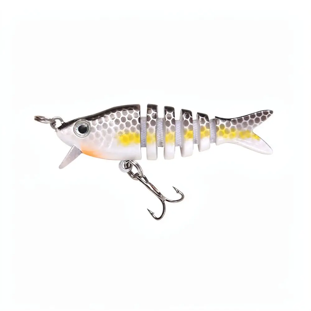 5.5cm 4.5g Lifelike Segmented Fishing Lure Bionic Hard Bait With Diving Lip For Bass Perch Predator Fish Tackle