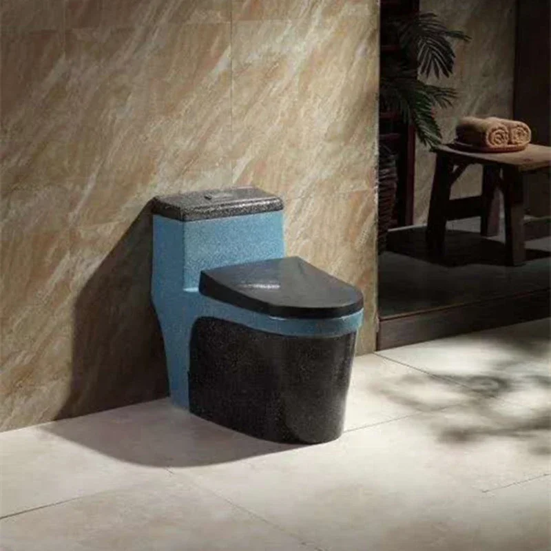 Color Pottery Toilet Large Diameter Toilet Retro Creative Toilet