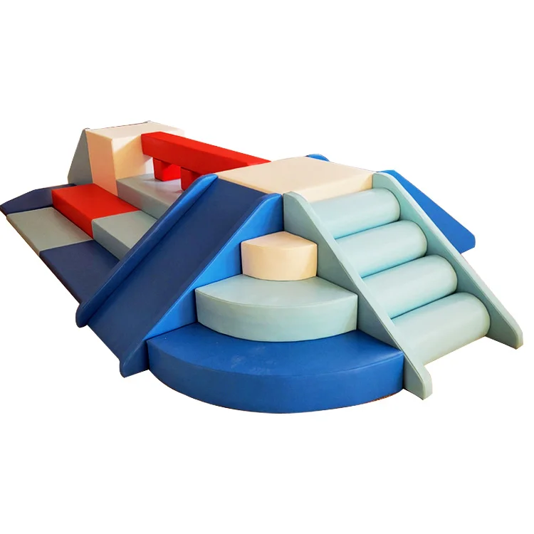 Wholesale Indoor Play Equipment Sensory Integration Training Software Climbing Sliding Multi-Functional Balance Beam PU