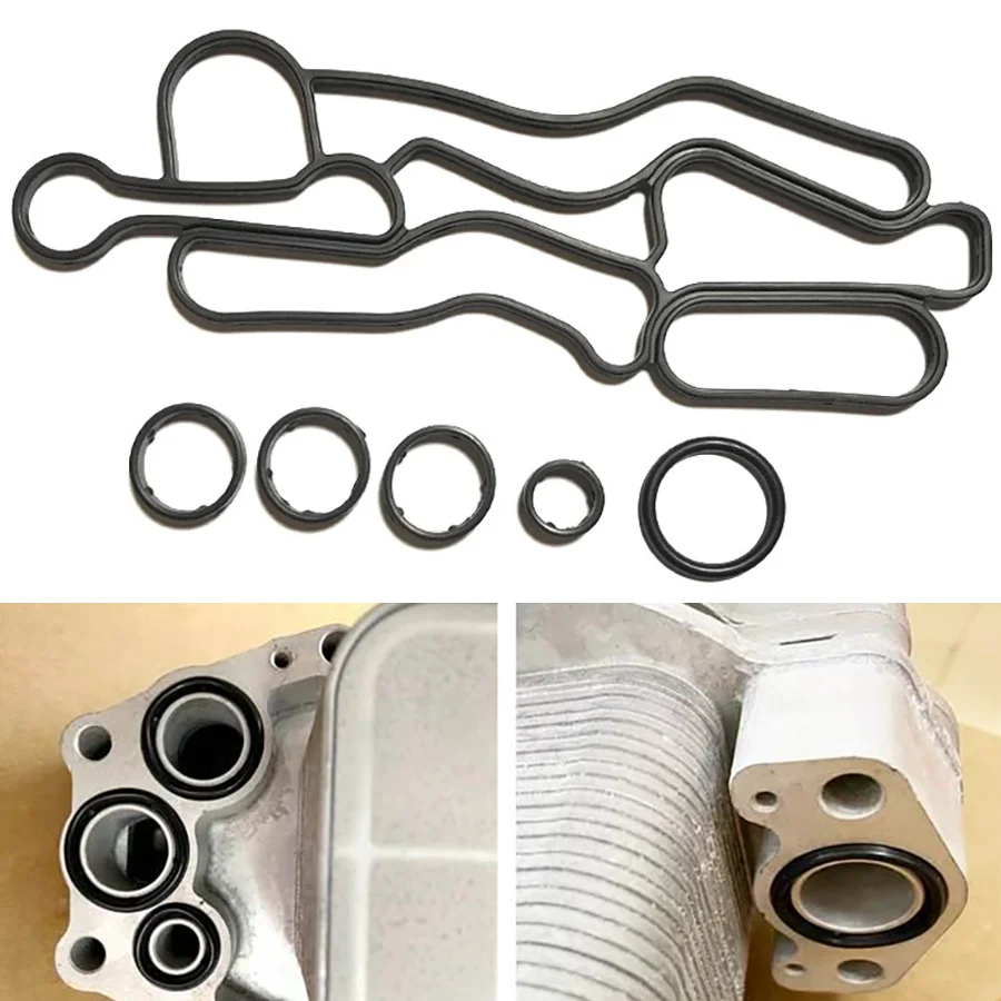 1Set Engine Oil Cooler Gasket LR040738.LR061969.LR013149 For Land Rover Range Rover Velar Sport Discovery LR4