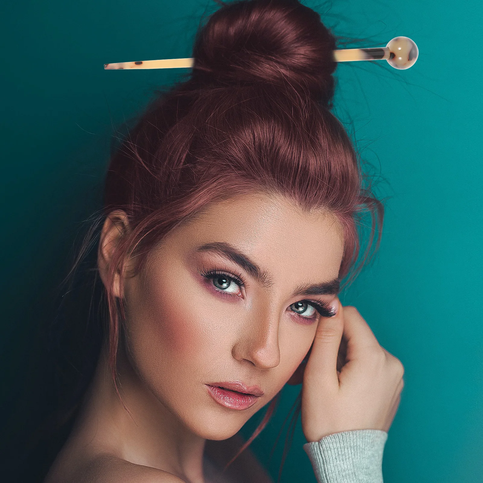 

Acetate Sheet Tortoise Shell Hair Sticks Pins for Buns Long Hair Bun Chopsticks Women Elegant Daily Wedding Party Chinese