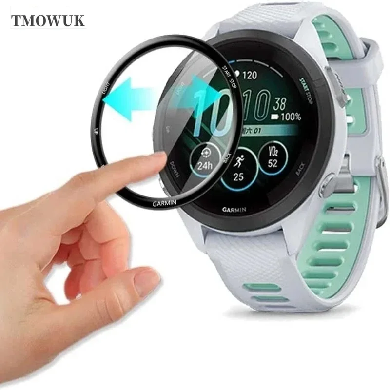 For Garmin Forerunner 158 165 245 255 255s 265 265s Anti-Scratch PM- 3D Curved Full Cover Soft Flexible Screen Protective Film