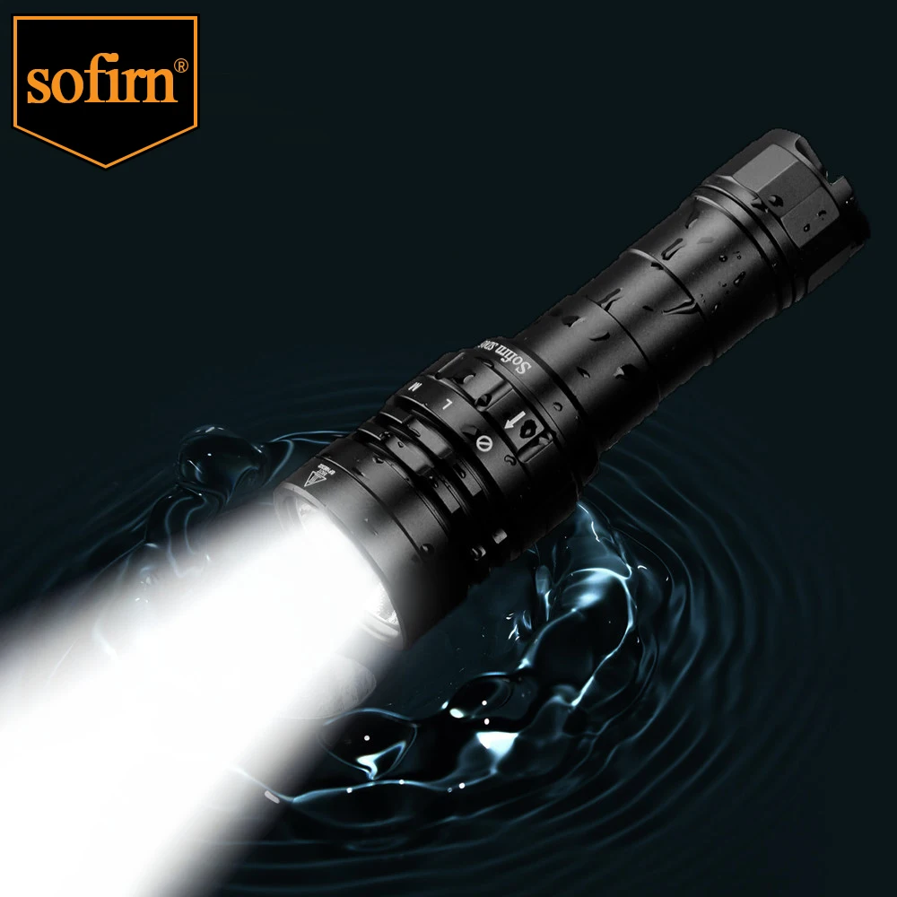 SOFIRN SD05 Scuba Diving Flashlight XHP50.2 21700 Lantern 3000lm IPX8 Waterproof Magnetic Ring Orange Peel Reflector 18650 Torch