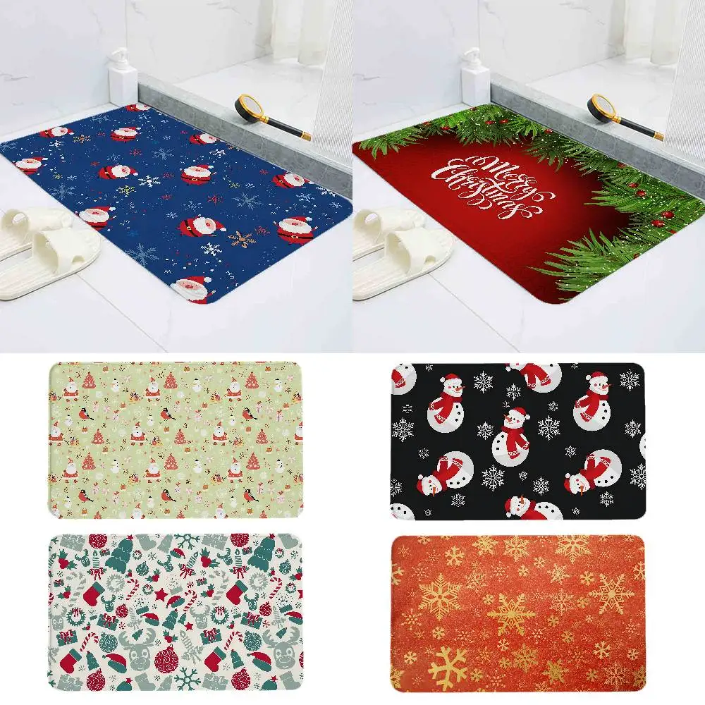 

Merry Christmas Floor Mat Carpet Rug For Home Living Room Bedroom Sofa Doormat Decor,kids Area Rug Non-slip Floor Mat