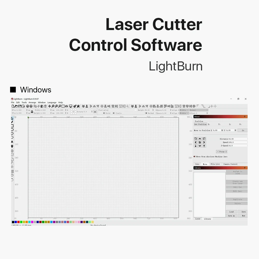 Lightburn Software License Control for Laser Engraver Cutter Engraving Machine For All Brands Of Engraving Machine Ortur Aufero