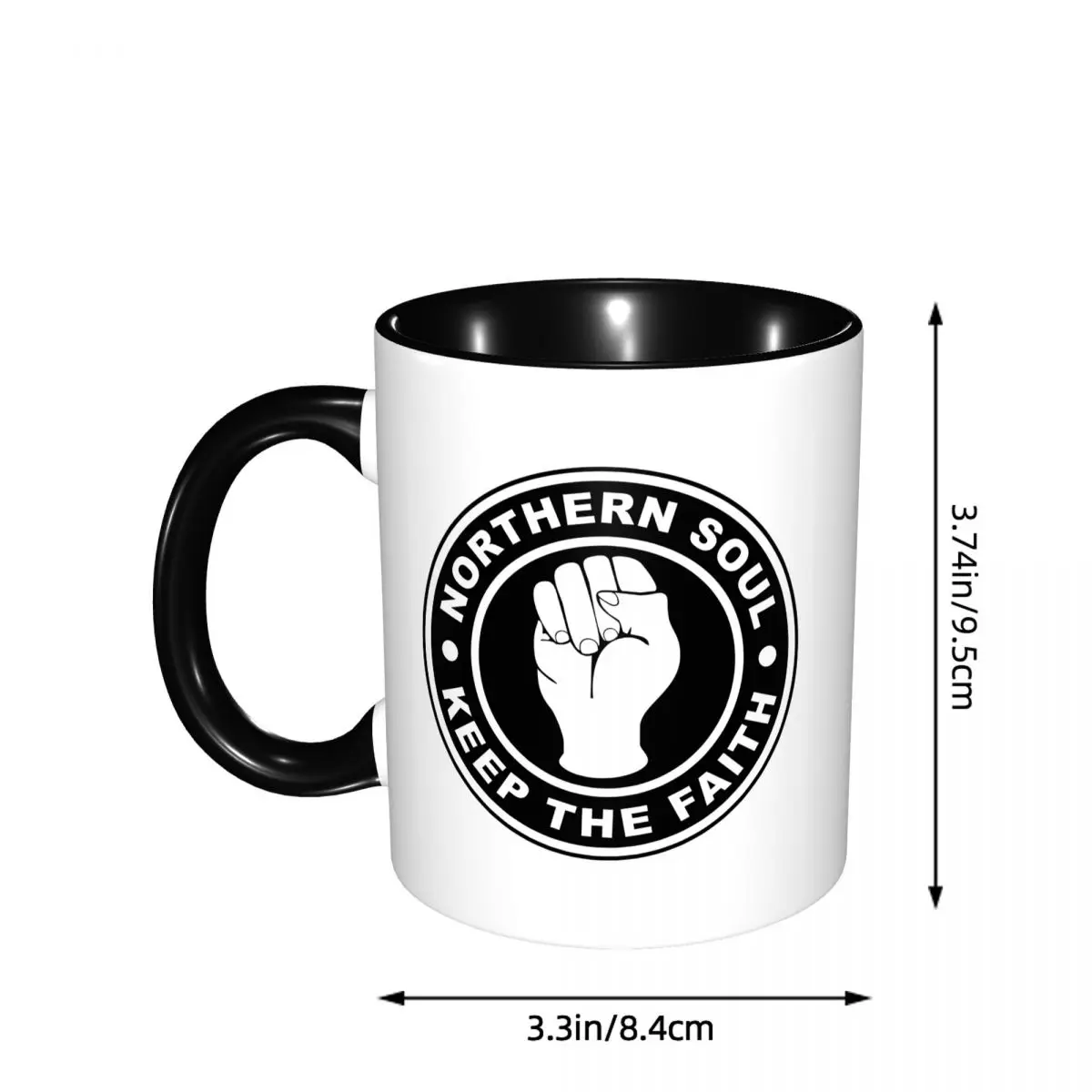 Picture 6: Northern Soul Keep The Fait Mug Funny Ceramic Coffee Cups Tea Mugs Milk Cup Drinkware Gifts for Friends