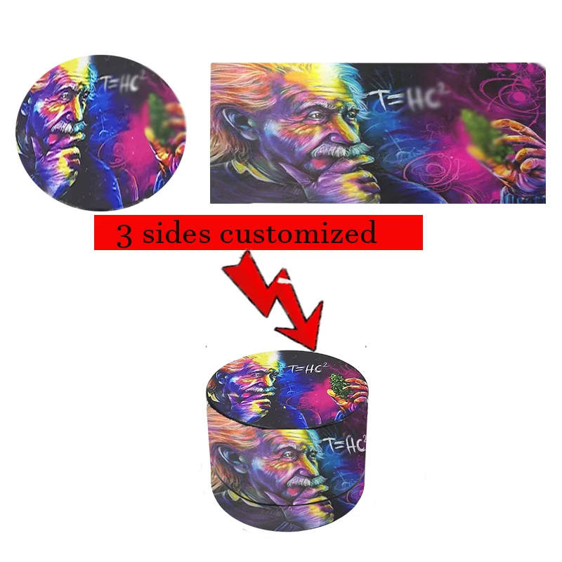 Custom Herb Grinder Hierba /Front, back, side Custom/ Mill 40mm Crusher/ Kitchen Accesorios/ LOGO/Gift Birthday Present