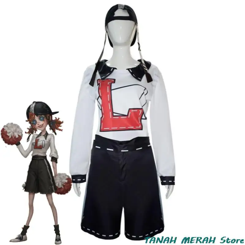 

Game Identity V Cheerleader Lily Barriere Cosplay Costume Wig Anime IDV Survivors Uniform Halloween Stage Performance Suit