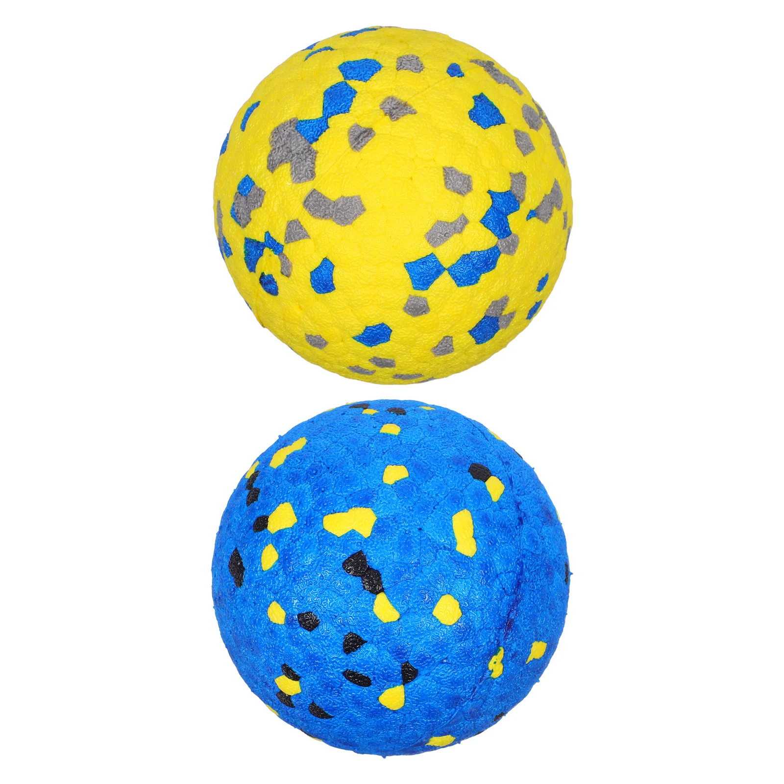 

2Pcs Tough Dog Balls for Chewers Advanced E-Tpu Bouncing Pet Balls Teeth Cleaning Texture Ideal for Large Small Dogs Outdoor