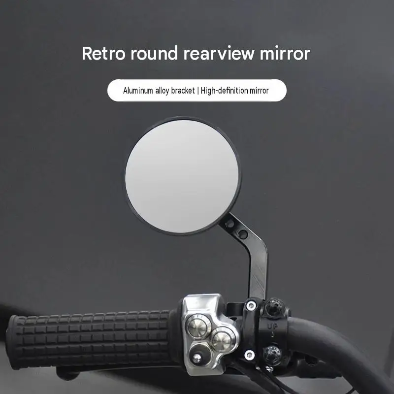 For Honda CGX150 Retro Circular Rearview Mirror Assembly High-Transparency Lens True Distance Viewing Rotating Damping System