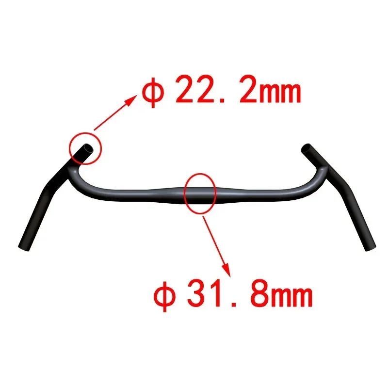 Outer Swing Angle Carbon Fiber Lever Large Angle Bend Lever Off-Road Mountain Bike