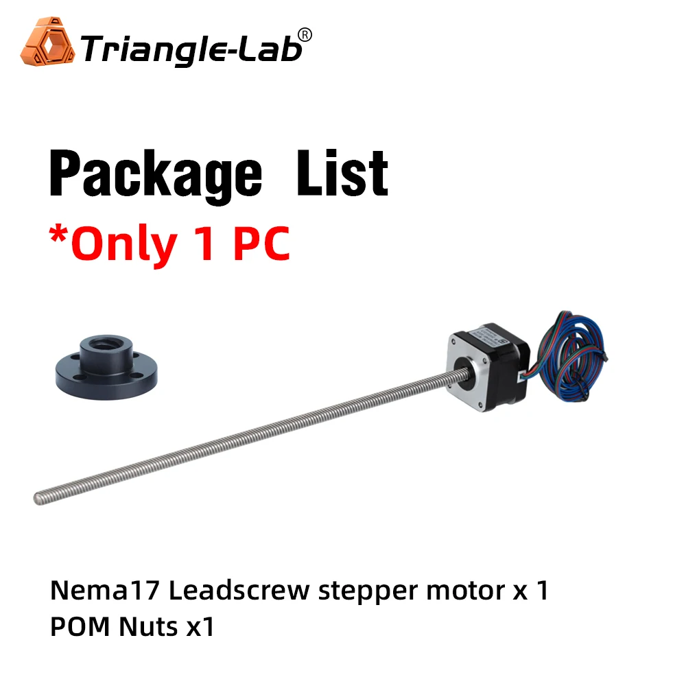 C Trianglelab 1PC Nema17 Leadscrew stepper motor T8X8 L=320MM 1.2A for 3D printing prusa i3