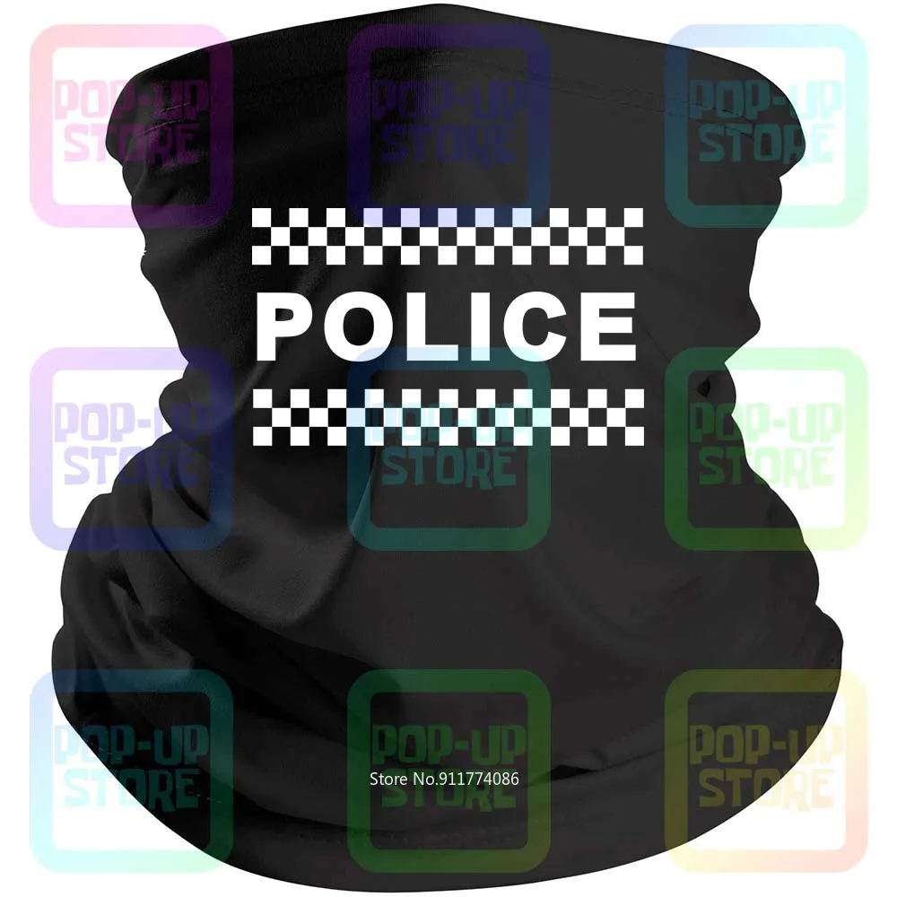 Police Kids Fancy Dress Top Costume Up Outfit Idea Black Bandana Balaclava Scarf Neck Gaiter Mouth Cover