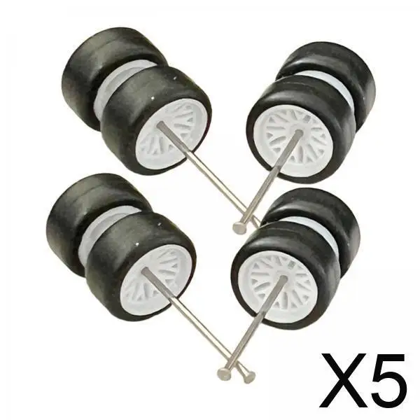 

5 колес в масштабе 1/64, имитация колес для моделей, автомобильные колеса, шины с роликовым валом, миниатюрные игрушки для коллекционеров, модели автомобилей