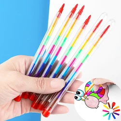 10Pc 11 Colors Graffiti Block Crayon Rainbow Painting Pen for Kids Birthday Party Favors School Rewards Goodie Bag Pinata Filler