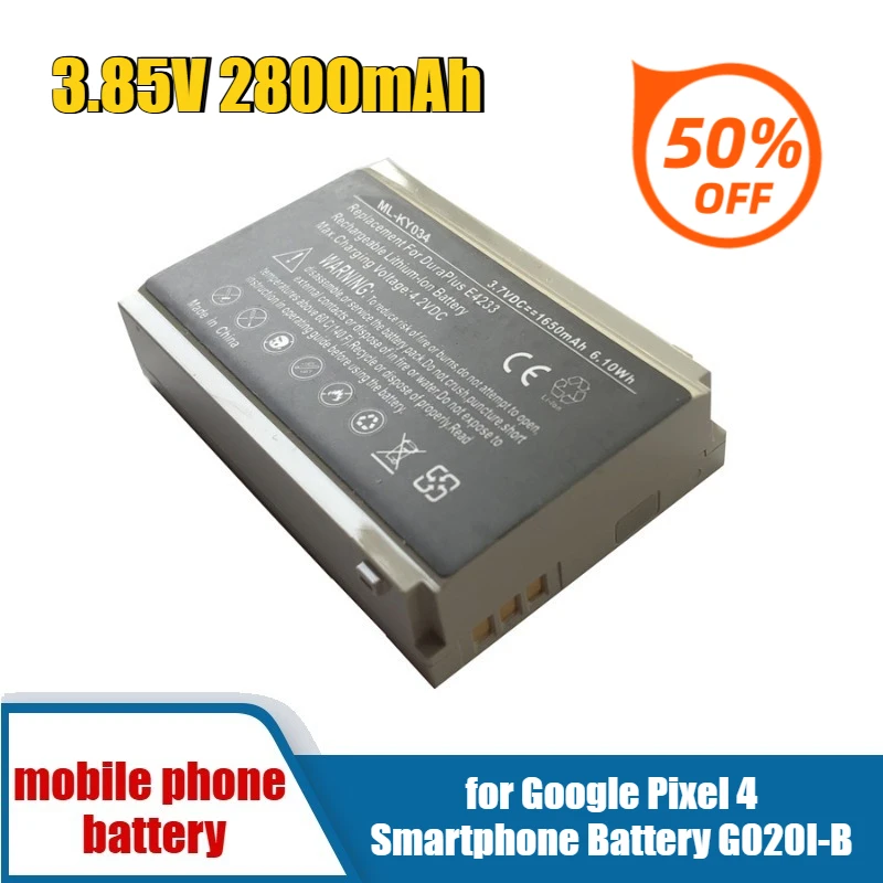 

3.85V 2800mAh for Google Pixel 4 Smartphone Battery G020I-B