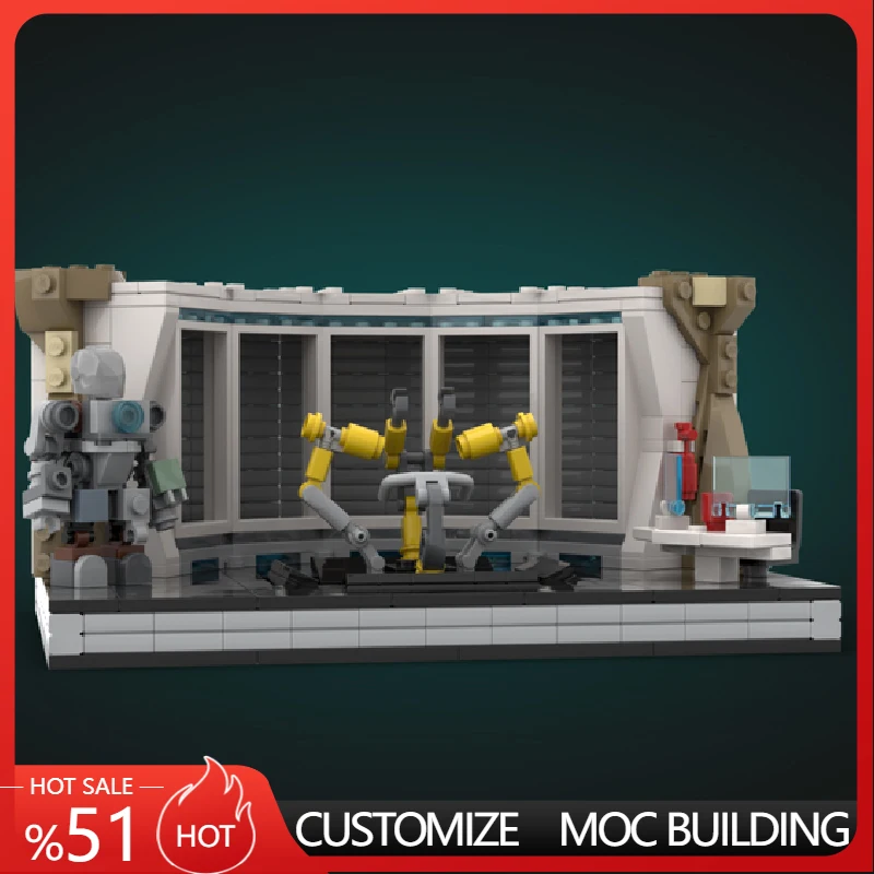 639 pièces Star Fighting HallofArmor MOC Blocs de construction modulaires personnalisables, jouet d'assemblage DIY éducatif pour garçons, cadeau