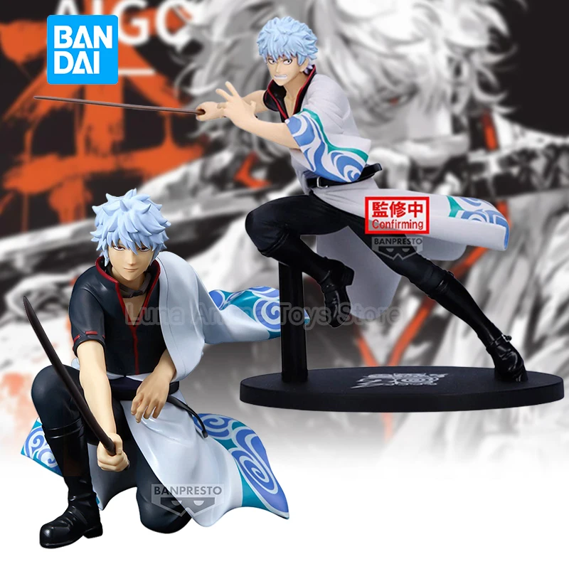 オリジナルバンダイ-12-〜-17-センチメートル銀魂振動スター坂田銀時-20-周年記念アニメフィギュア-pvc-人形大人のおもちゃ誕生日ギフト