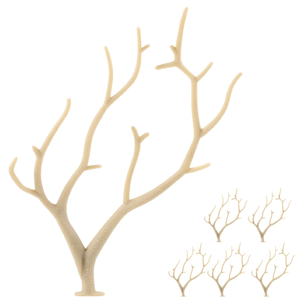 6 Pcs Deer Antler Branch Hair Accessory Home Decor Birch Tree Branches Artificial for Decoration Plant Baby