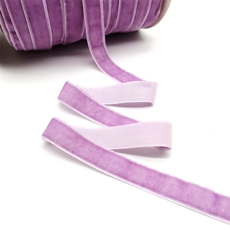 5 Yards 6-25mm Samtband für Hochzeits- und Partydekoration, Handgemachtes Band für Geschenkverpackung, Haarschleifen, DIY Weihnachtsdekoration
