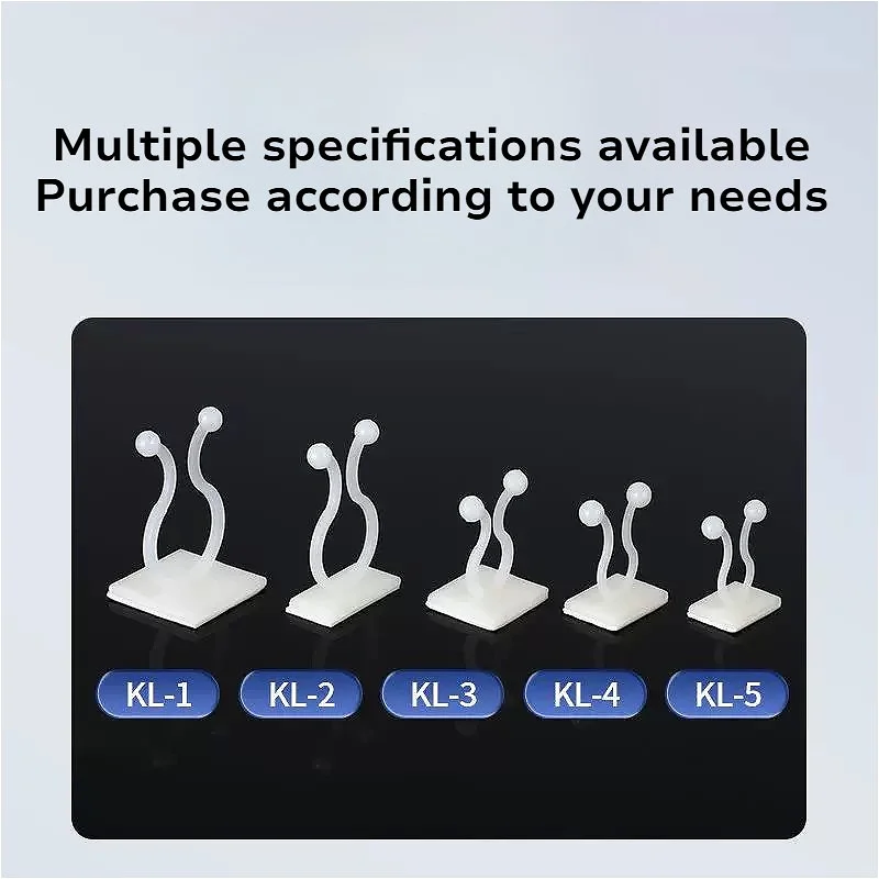 white Self-Adhesive Fixed Buckle Hook Fastener Tied Fixture Vine Buckle Hook garden plant Wall Climbing Vine Clips