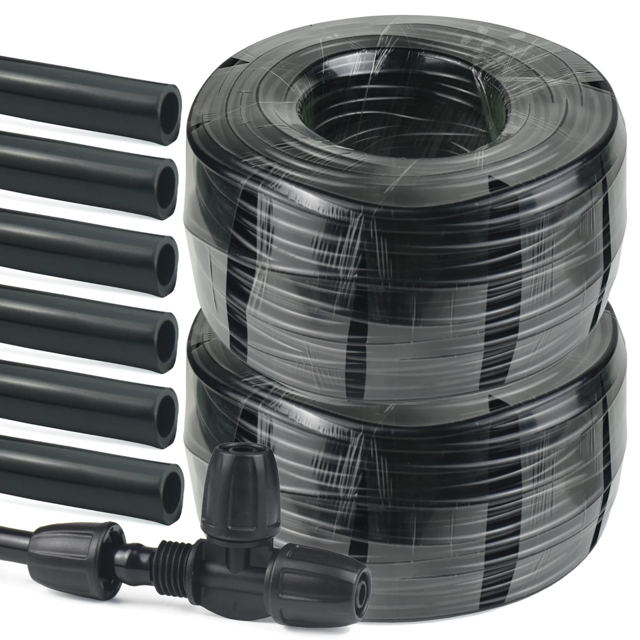 KESLA 5M-25M 3/8'' Tubing Drip Irrigation Pipe 8/11mm PVC Hose Garden Watering  Quick Connector Tee Elbow End Plug for Plant Pot