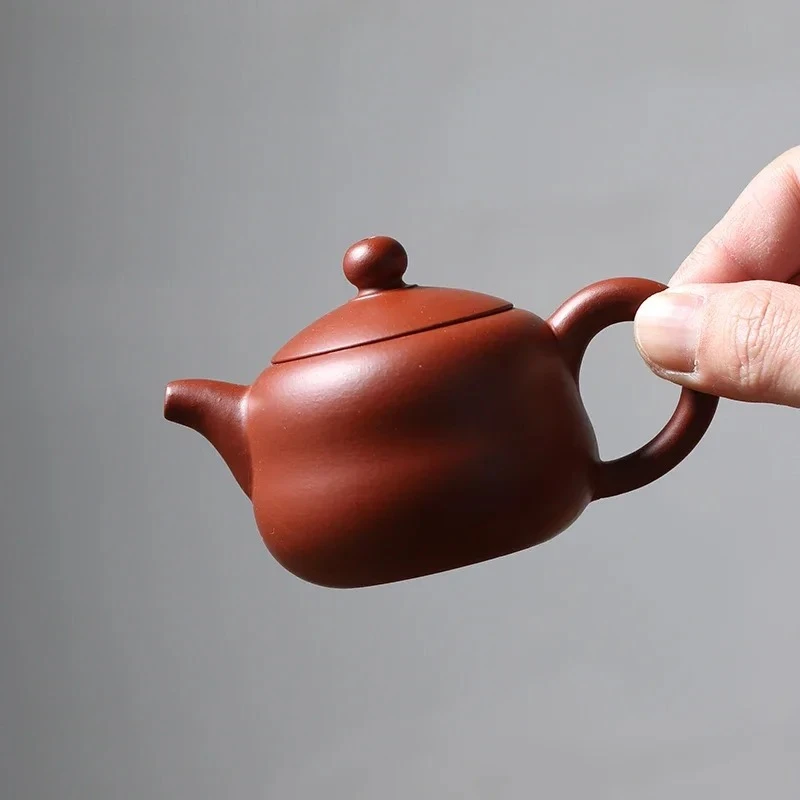 

110ml Creative Handmade Gourd Shape Teapot Small Capacity Chaozhou Purple Clay Tea Pot Kettle Beauty Tea Infuser Chinese Teaware