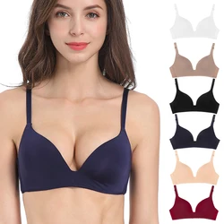 Seamless Bras for Women Push Up Bras No Wire Brassiere A B Cup Underwear Sexy Bralette Female's Bra Breathable Gathered Lingerie