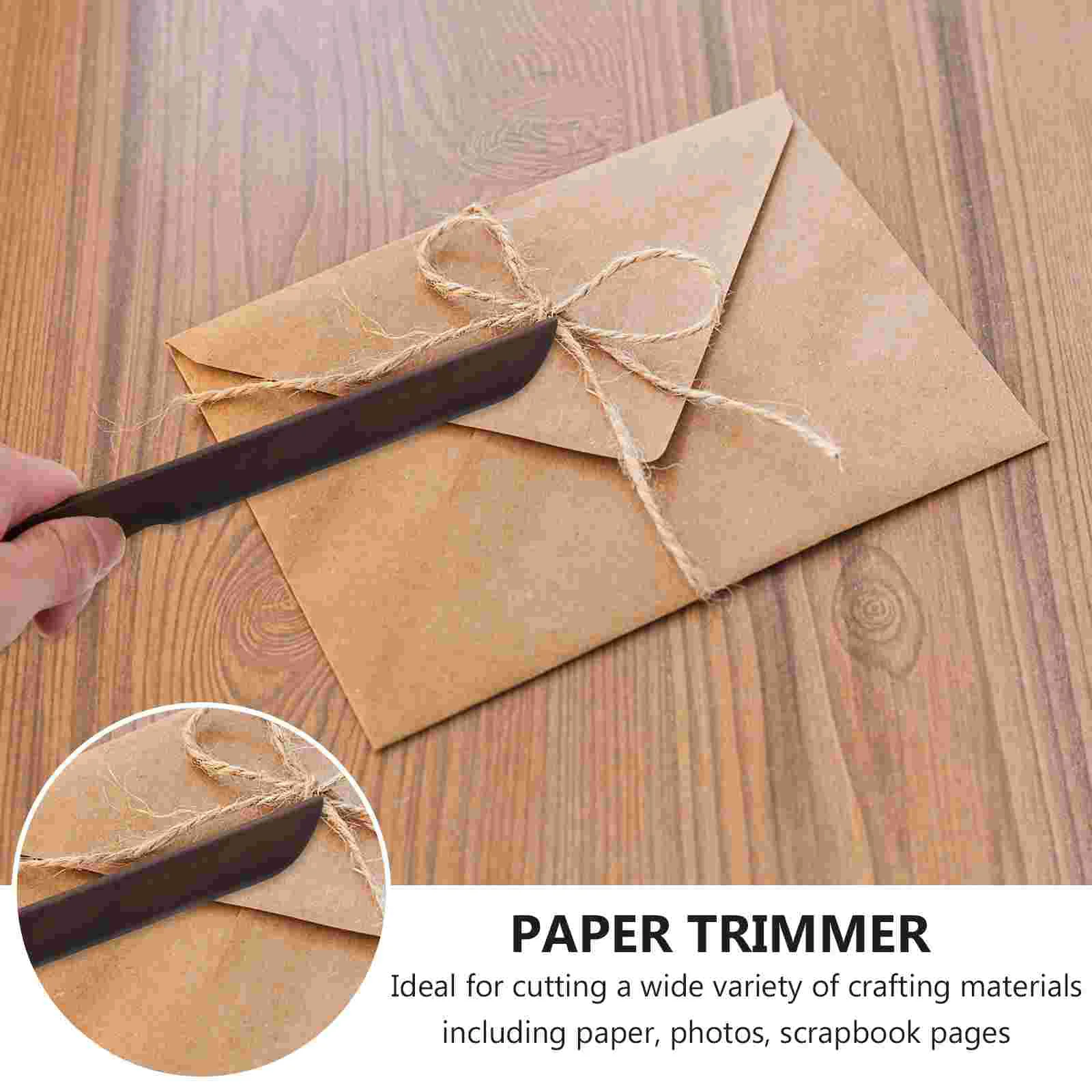 1Pc Mini Express Packing Openers Wood Manul Paper Cutters for Home Office Portable Paper Wood Paper