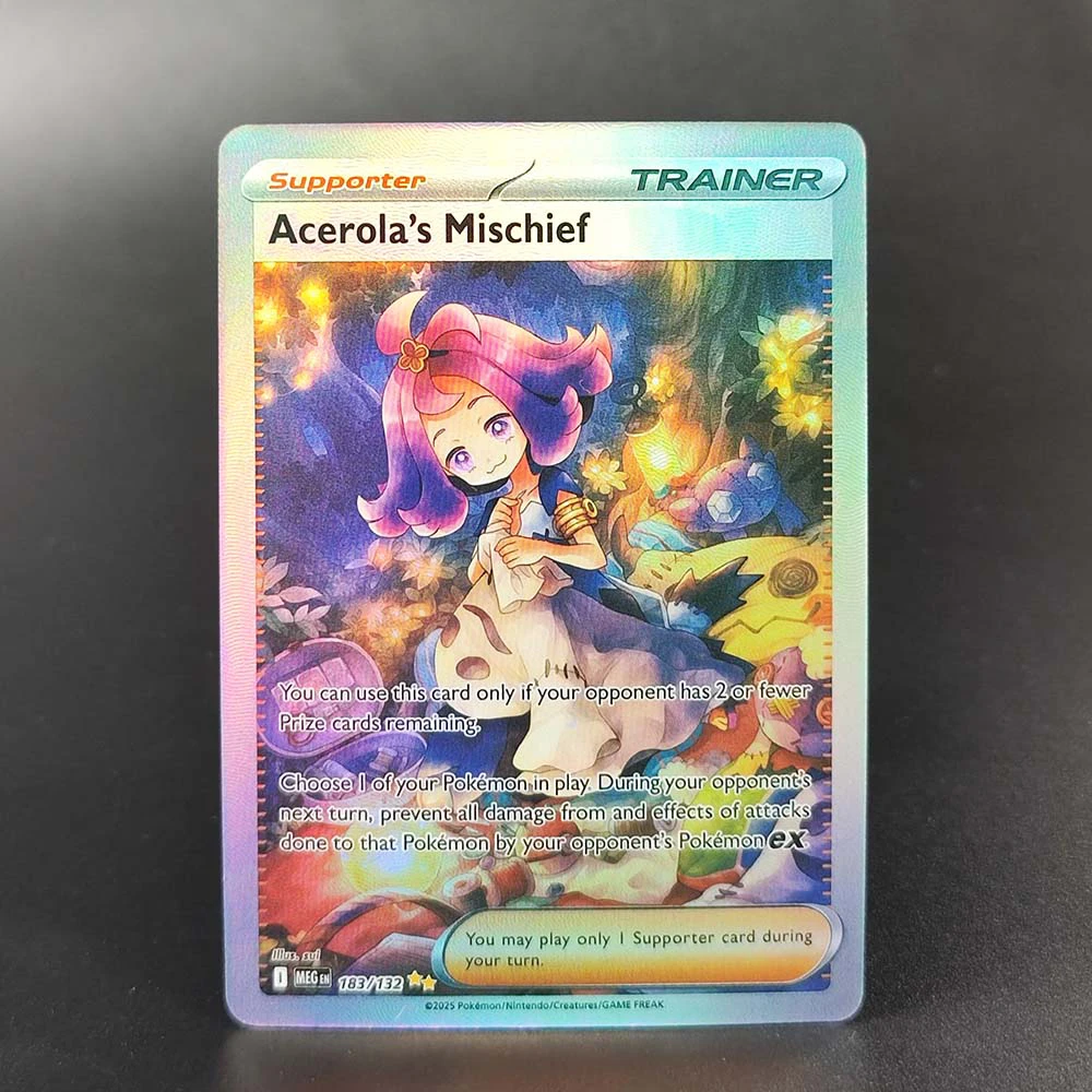 Self Made Proxy PTCG English Mega Lucario Gardevoir Latias ex Lillie ME01 Mega Evolution Коллекция хобби Игрушка-карты