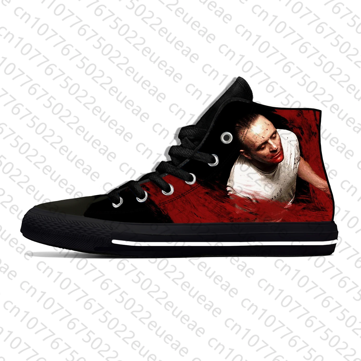 Hot Cool Lightweight The Silence of The Lambs Hannibal Lecter Horror Casual Cloth Shoes High Top Men Women Classic Board Shoes