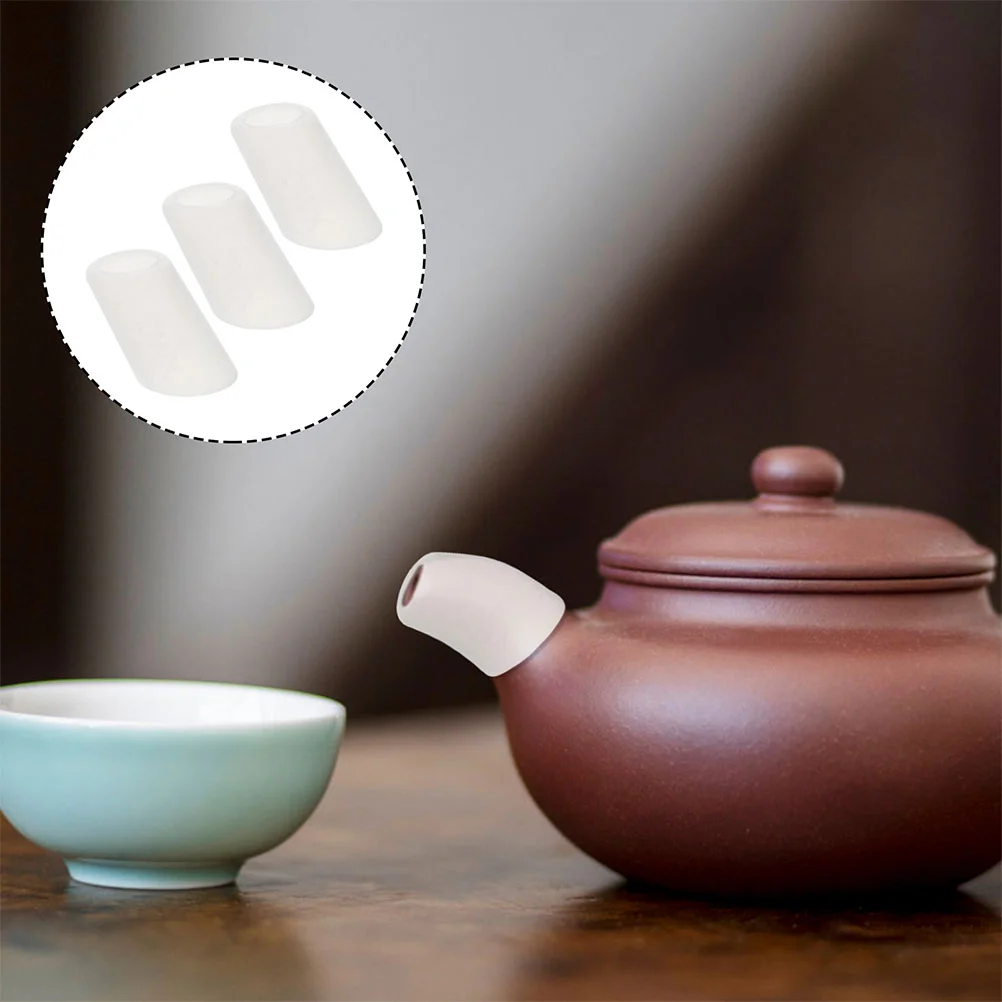 

10Pcs Teapot Spout Cover Silicone Protective Covers Anti Leak Kitchen Dinnerware Sets Teapot Supplies Kettle Spout Protector