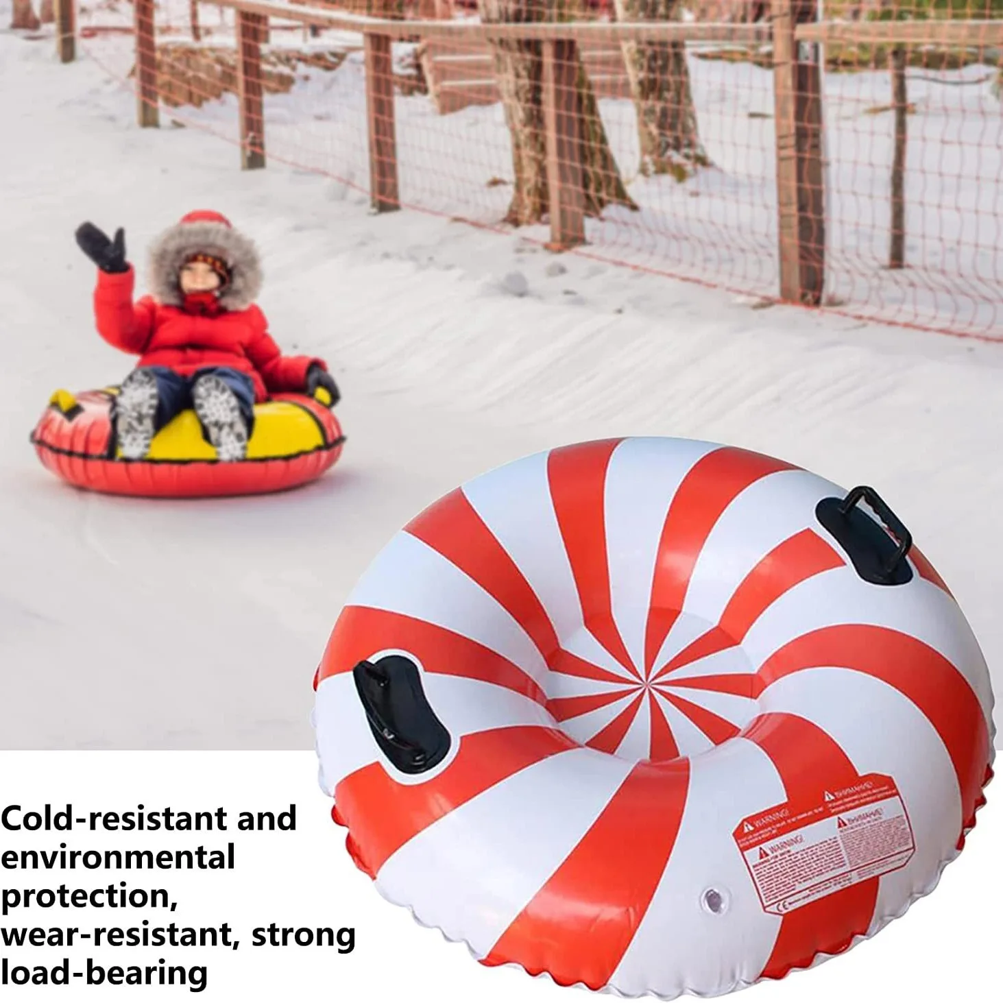New Inflatable Ski Rings, Ski Sleds, Outdoor Sports Skiing Supplies, Portable Inflatable Swim Rings.