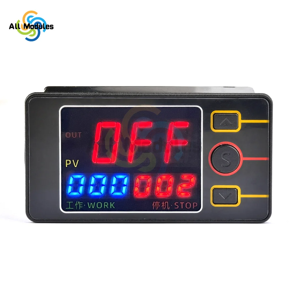 TS4586 Temperature / Digital Display Time Control Relay Control Module Active Output DC 12V DC 24V AC 110-220V