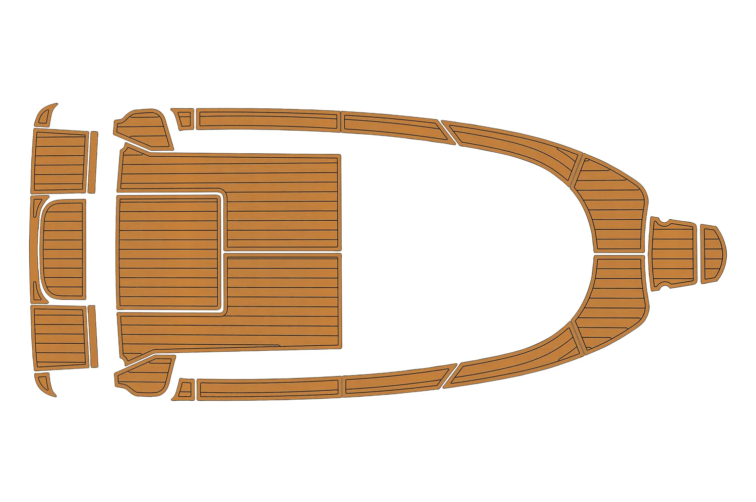 Eva foam Fuax teak seadek marine floor For 2010 Aquador 21 WAS Cockpit Swim platform 1/4