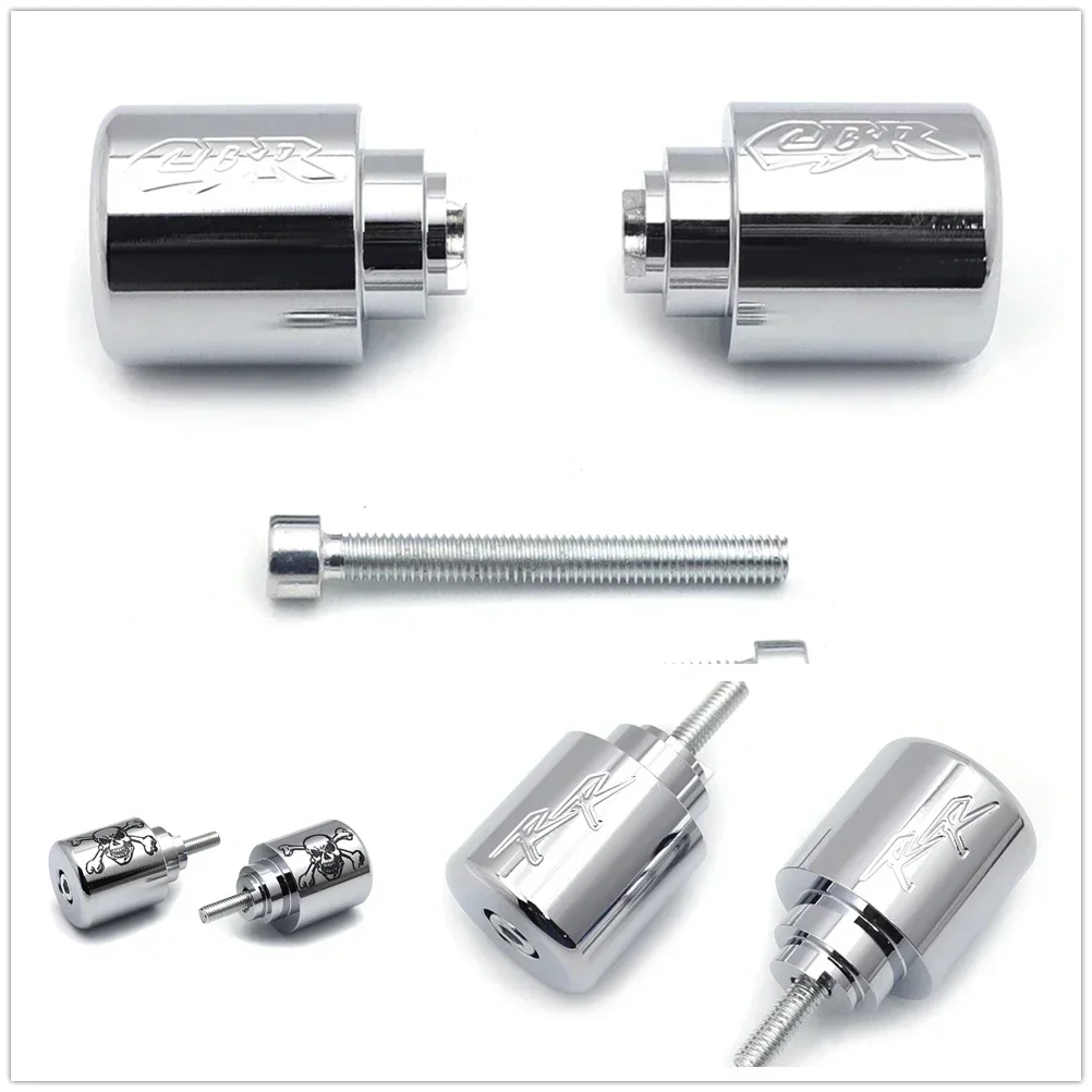 

Motorcycle Skull Bar End For Honda CBR 600RR 2003-2013，CBR 1000 RR 2004-2008，Super Blackbird CBR1100XX 1997-2003