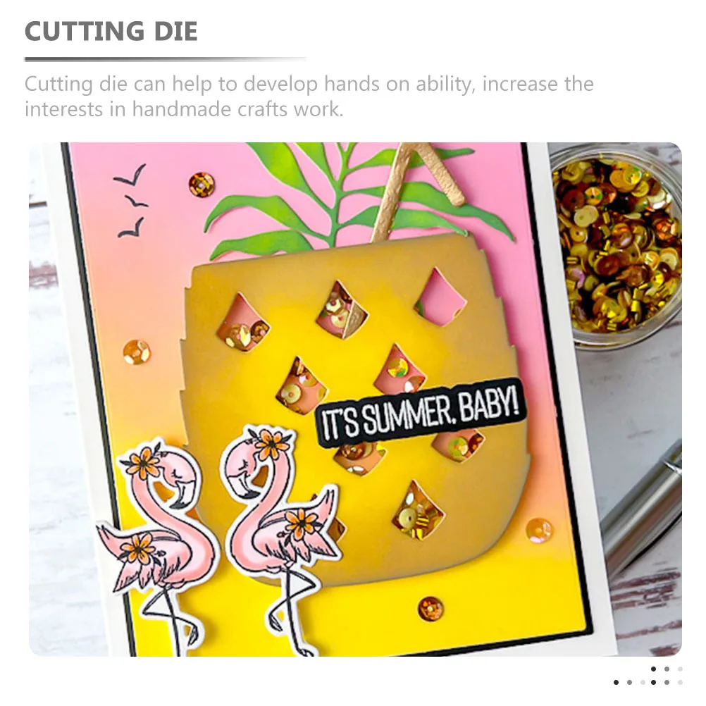 

Carbon Steel Pineapple Cup Cutting Die Metal Stencil for Scrapbooking Embossing Card Making Crafts Scrapbooking Die-Cuts