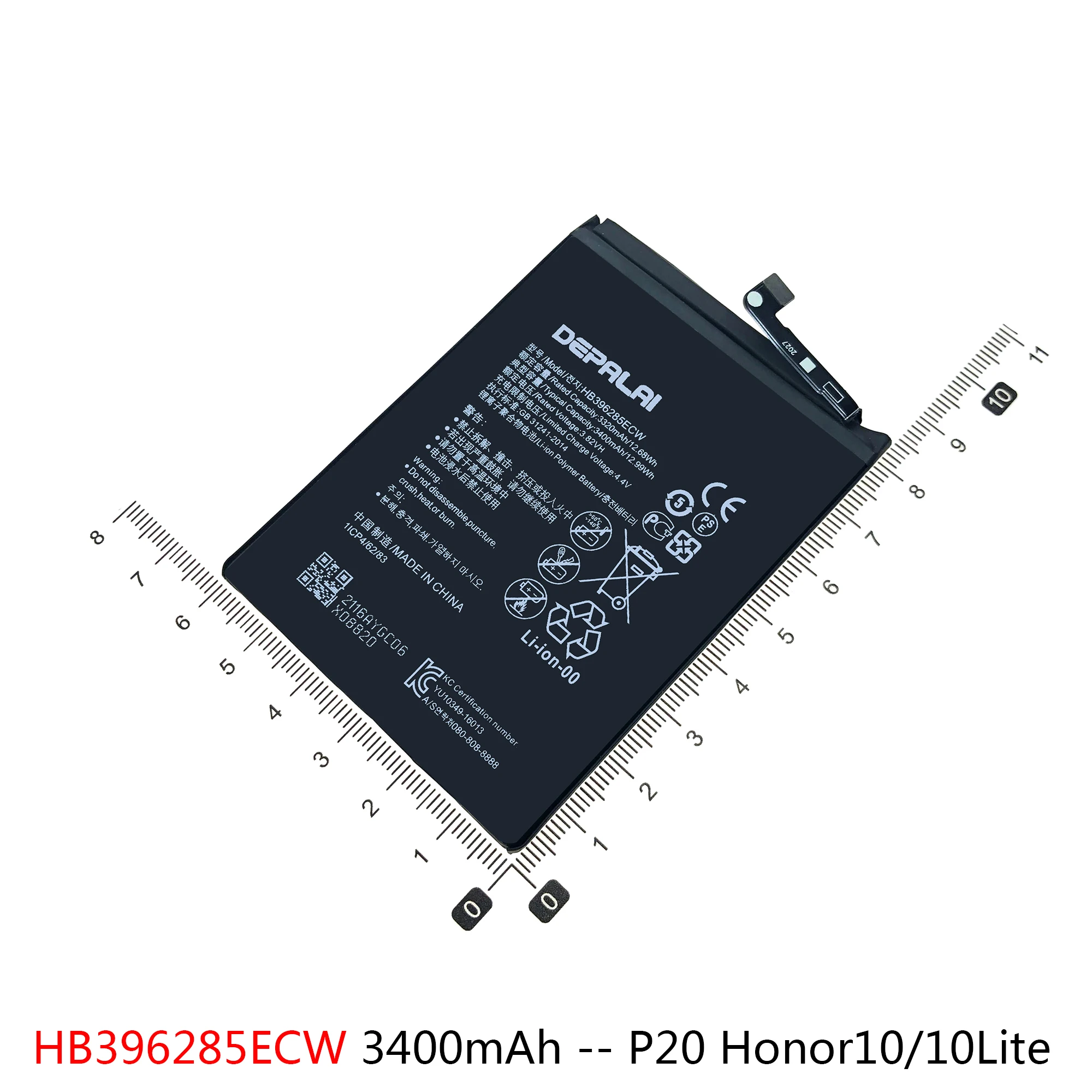 Batería HB396286ECW para Huawei P20, accesorio para Smart2019, Enjoy9S, 20i, honor 10lite, HB396285ECW