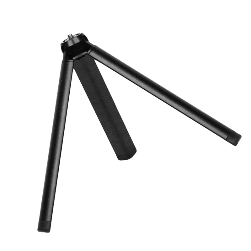 Aluminum Alloy Tabletop Tripod Phone Stand Holder with 1/4'' Screw for DSLR Camera Gimbal Stabilizer and Monopod Black