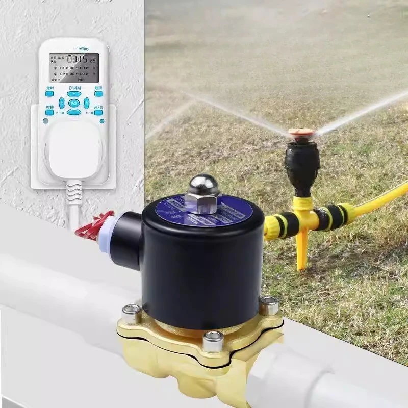 

Timing solenoid valve 220v intelligent timing switch valve water valve electric constant